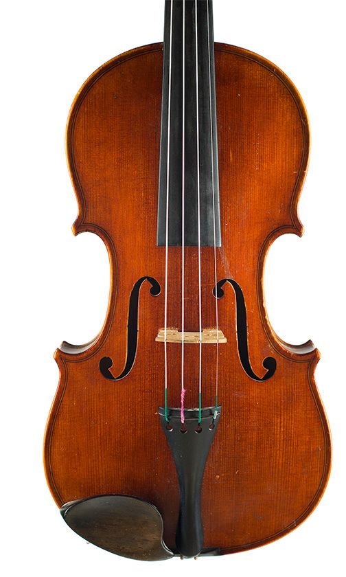 A violin by Johann Glass, Leipzig, 1911