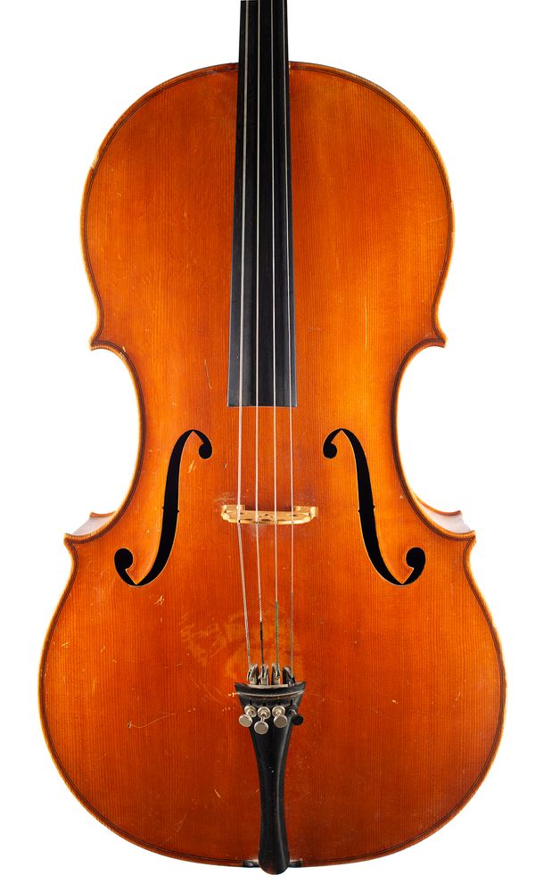 A cello by Bruno Franz Paulus, Mittenwald, 20th Century
