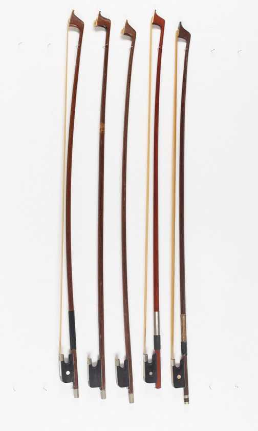 Five cello bows