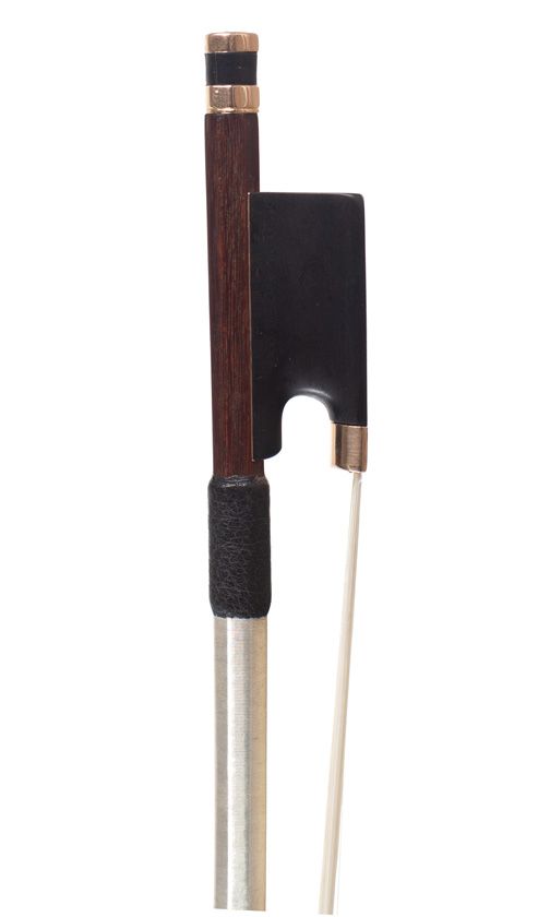 A gold-mounted violin bow by Nicolas Simon, France, circa 1850