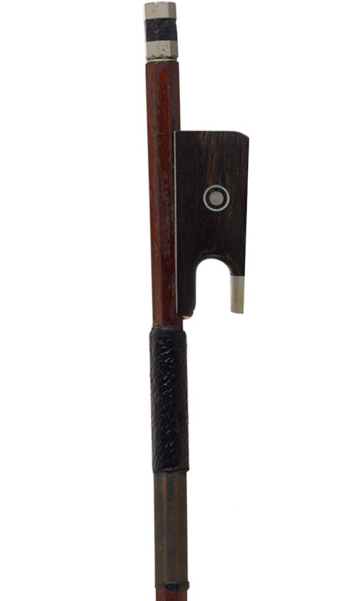 A nickel-mounted cello bow