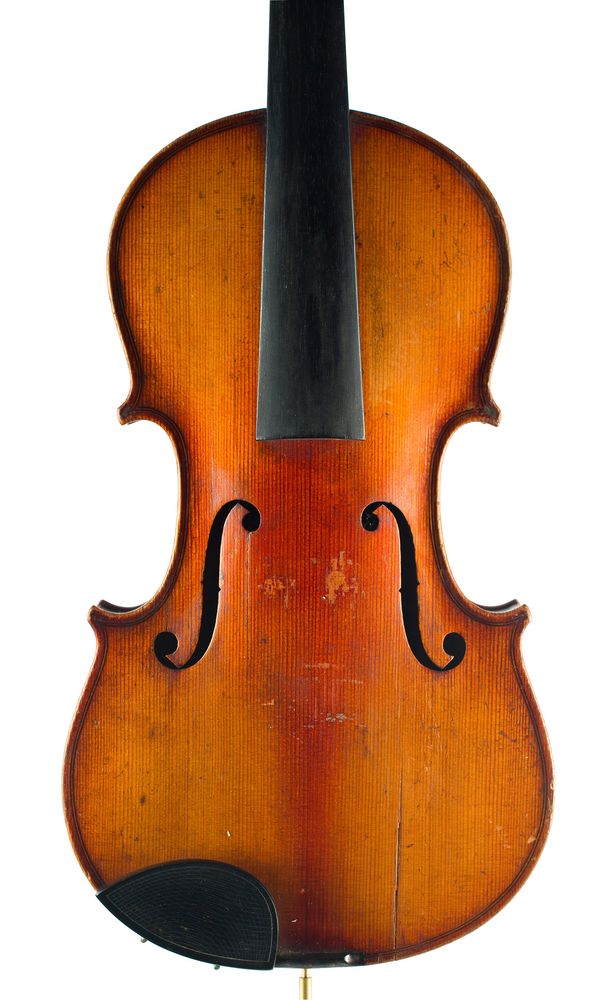 A violin, labelled Antonius Stradivarius