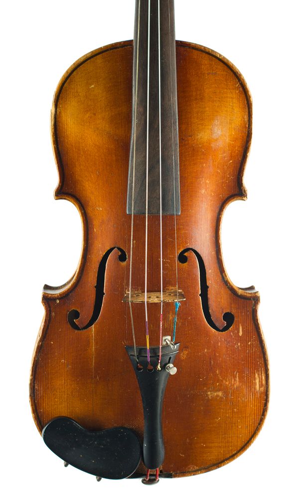 A three-quarter sized violin, labelled Josef Klotz