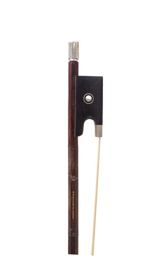 A silver-mounted violin bow by Eugène Sartory, France