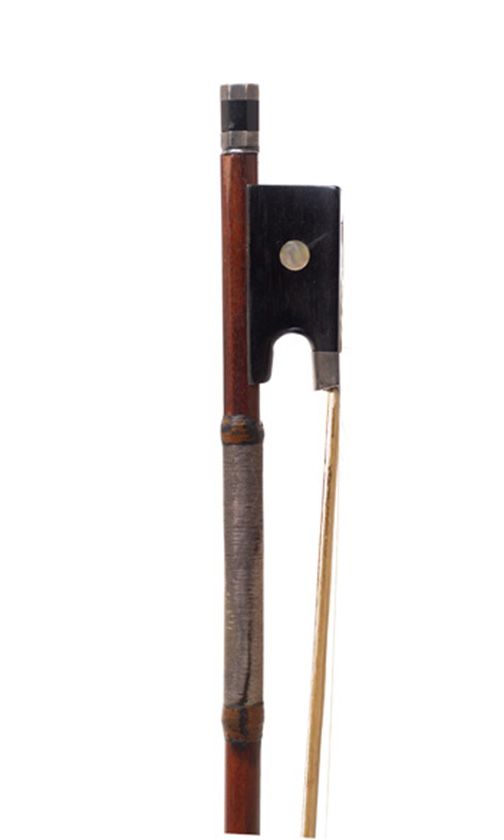 A silver-mounted violin bow