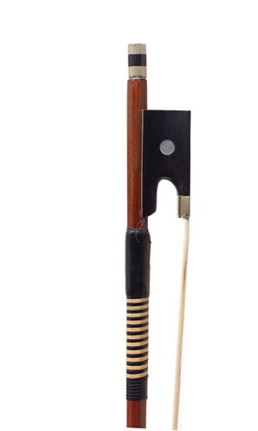 A nickel-mounted violin bow