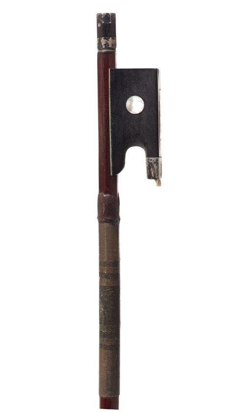 A silver-mounted violin bow