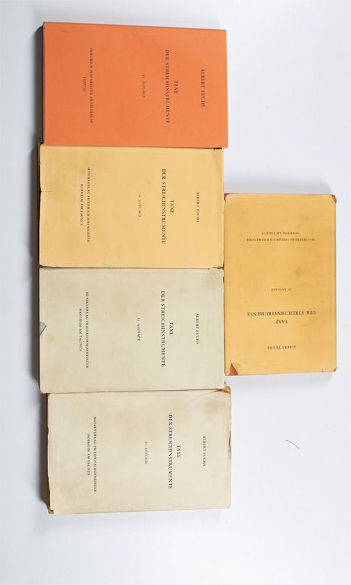 Taxe Der Streichinstrumente volumes 11-15 by Albert Fuchs