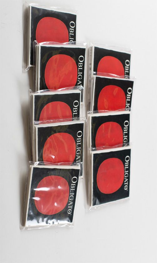 Nine sets of Obligato child’s violin strings