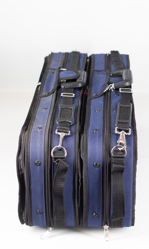 Five violin cases