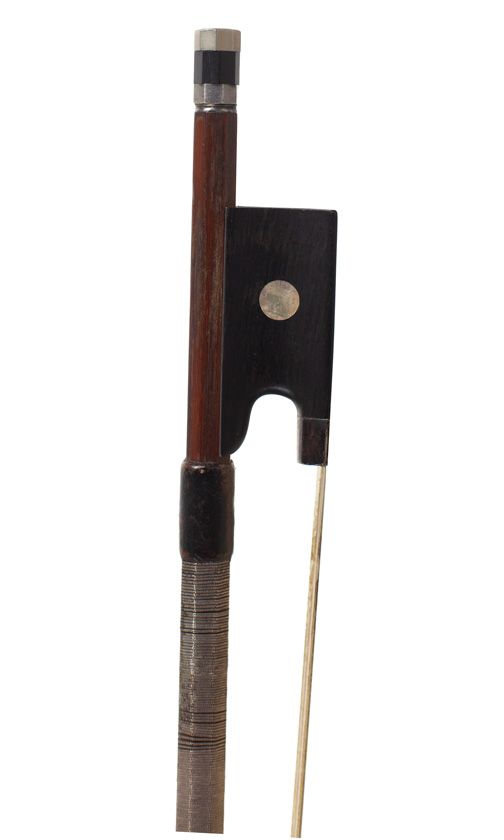 A silver-mounted violin bow, Germany