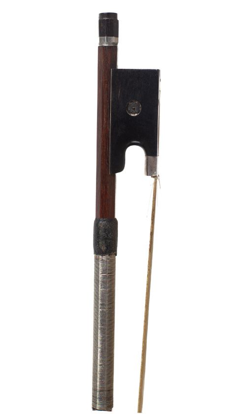 A silver-mounted violin bow