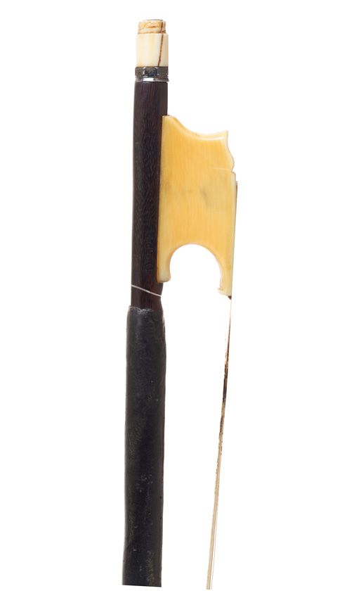 An ivory-mounted violin bow by John Dodd, England