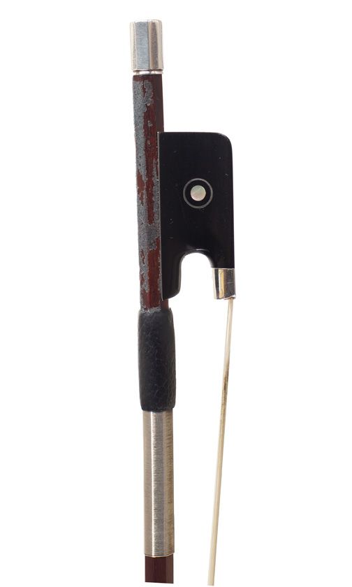 A silver-mounted violin bow Émile August Ouchard, France