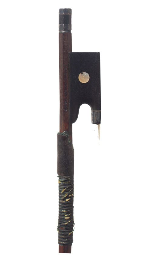 A silver-mounted violin bow