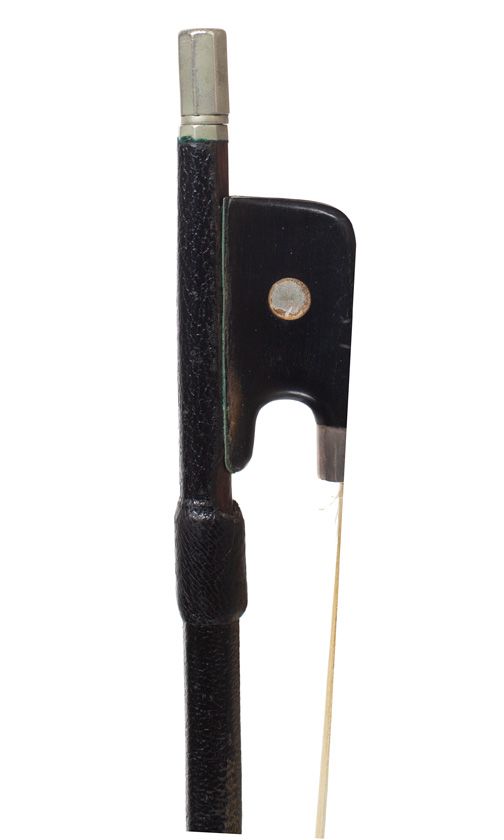 A silver-mounted cello bow