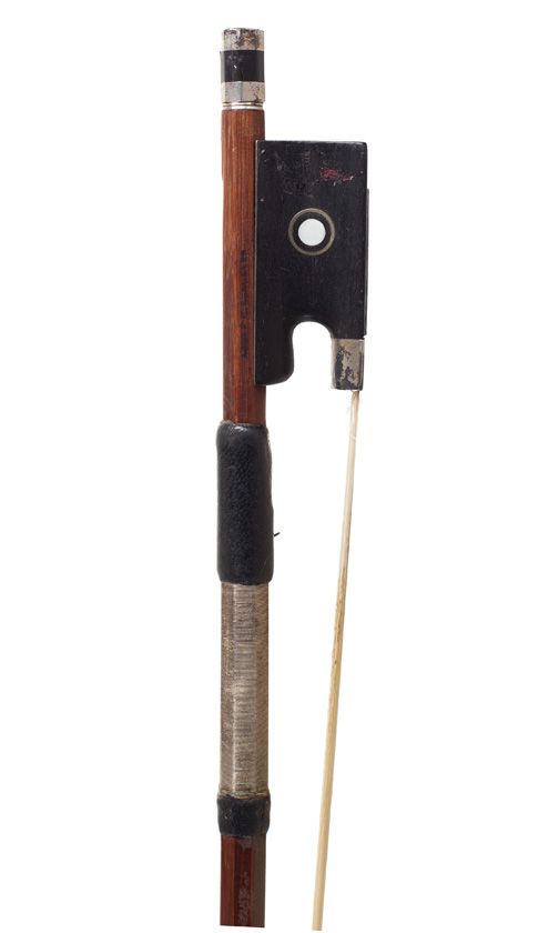 A silver-mounted violin bow