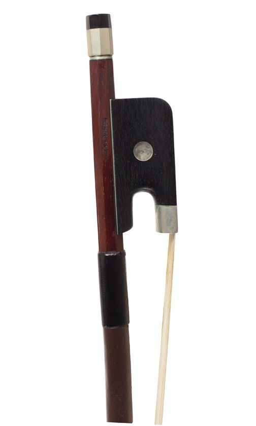 A nickel-mounted cello bow