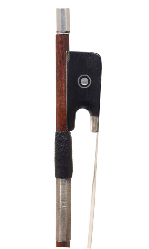 A silver-mounted cello bow by Émile Ouchard, France