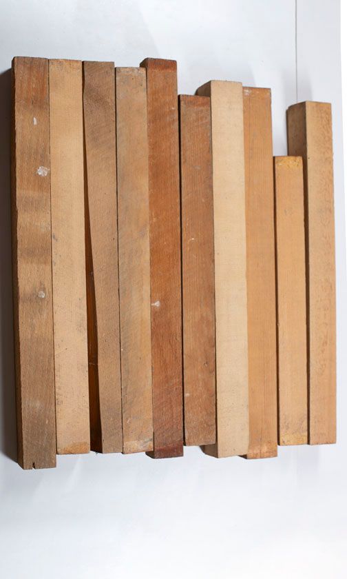 Ten blocks of spruce