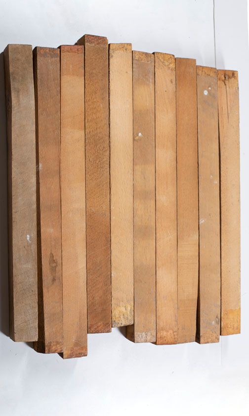 Ten blocks of spruce