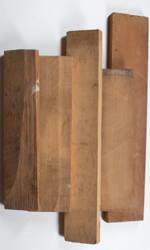 Five blocks of spruce