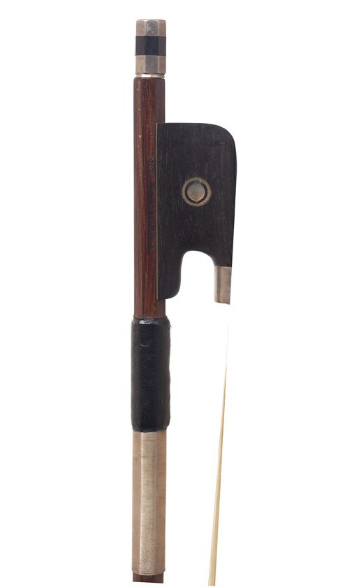 A silver-mounted viola bow