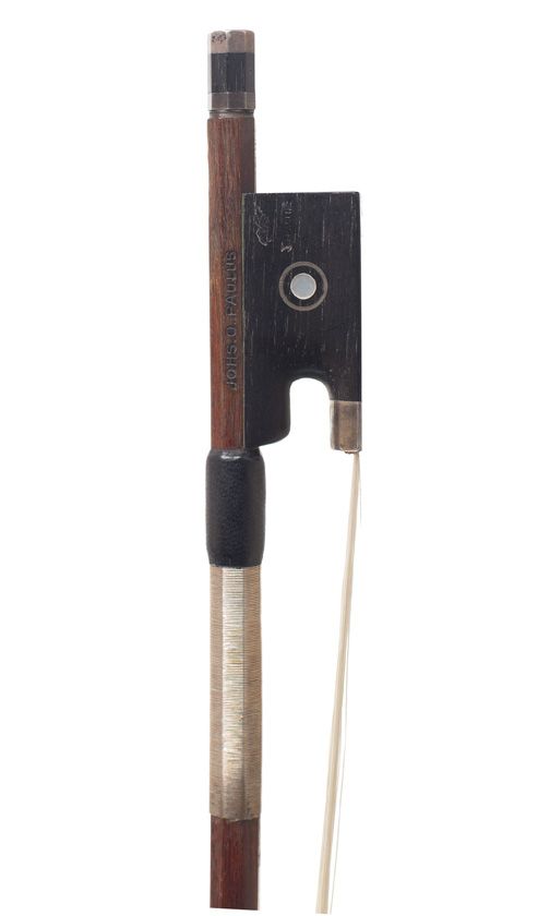 A silver-mounted violin bow