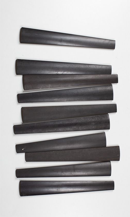 Ten violin fingerboard blanks