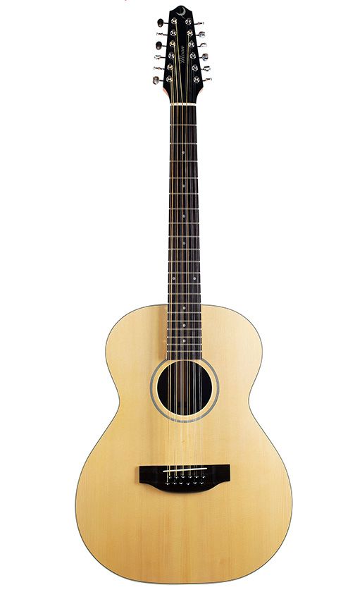 A twelve-string Moon acoustic guitar
