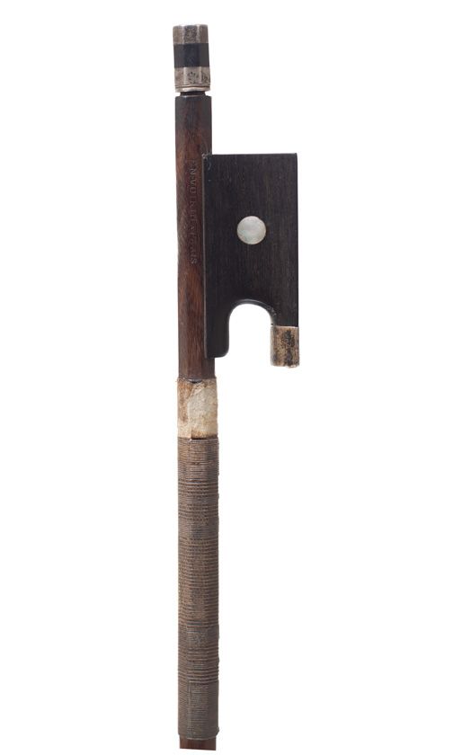 A silver-mounted violin bow by François Nicolas Voirin, France