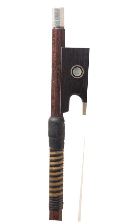 A silver-mounted viola bow by W. E. Hill & Sons, England