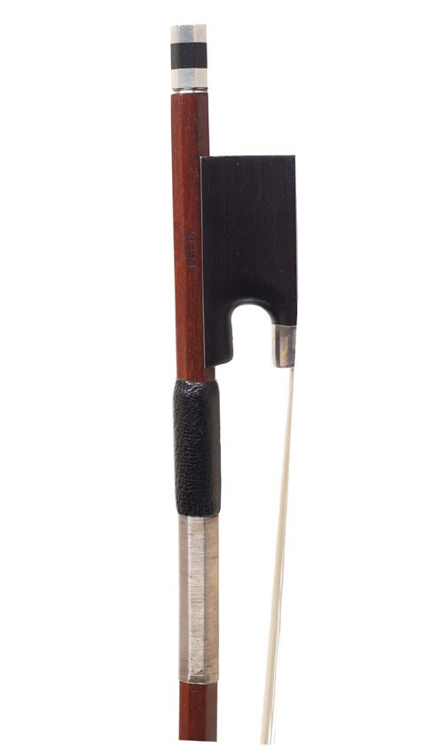 A silver-mounted violin bow, Worksop of Finkel, Switzerland