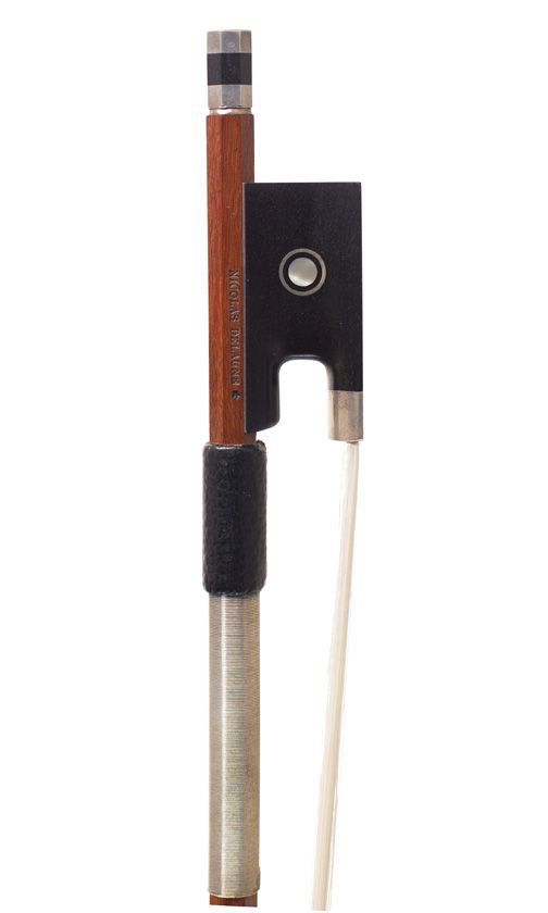 A silver-mounted violin bow by Nicolas Delaune, France