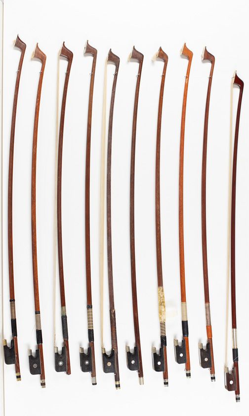 Twenty cello bows