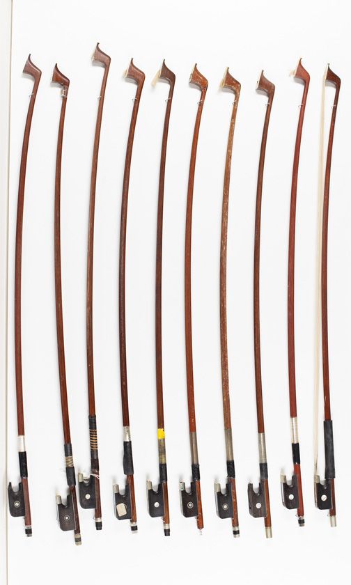 Twenty cello bows