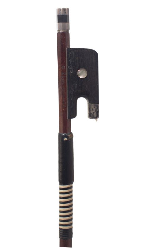 A silver-mounted violin bow