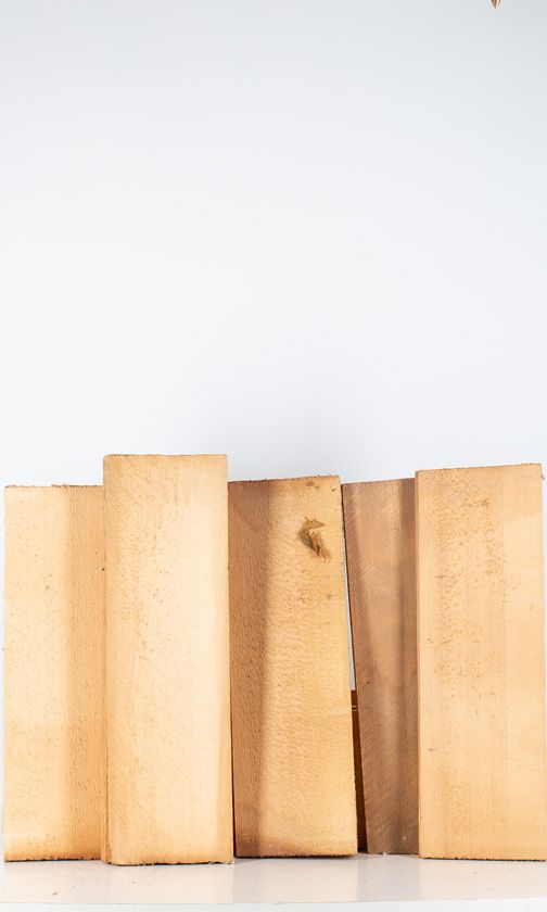 Five spruce violin tables