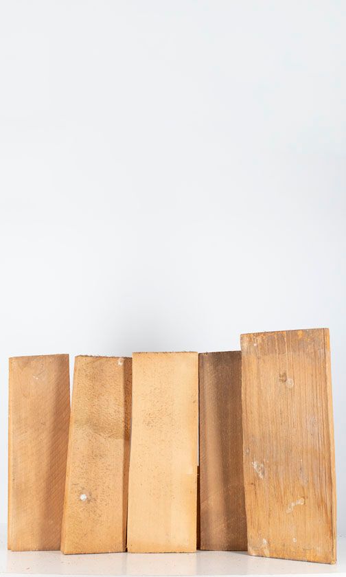 Five spruce violin tables