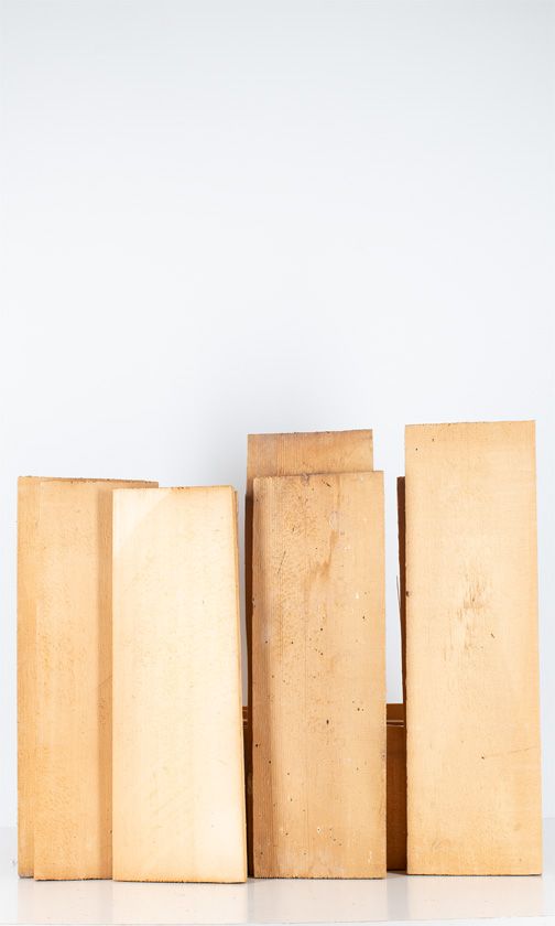 Twelve pieces of spruce