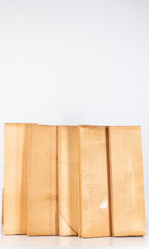 Five spruce violin tables