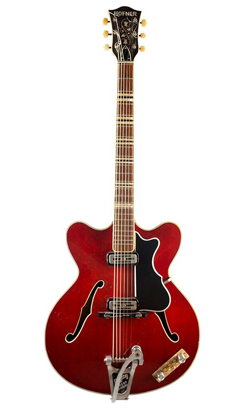 A Hofner Verithin electroacoustic guitar, Germany, 1961