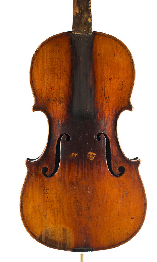 A violin, labelled Copie de Deconeti (Michel)