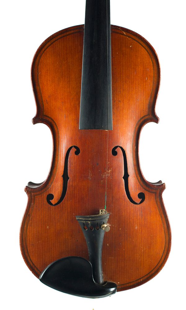 A violin, labelled J. K. Monks