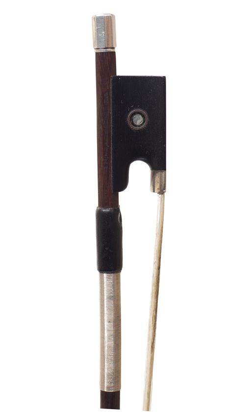A silver-mounted bow, possibly by Victor Fétique, France