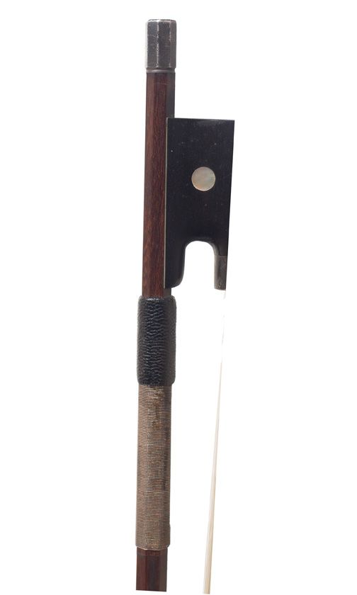 A silver-mounted violin bow