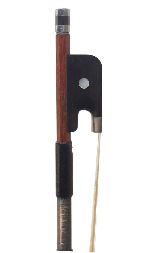 A silver-mounted viola bow