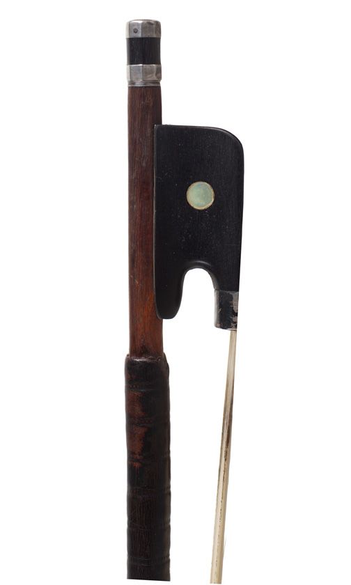 A silver-mounted cello bow by Gerhard Walter Renz, Germany