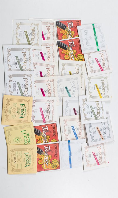 A large quantity of Pirastro violin strings, various sizes