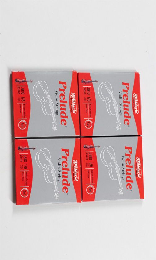 Four sets of Prelude violin strings, various sizes